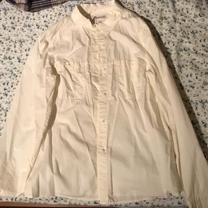 Madewell white button down shirt